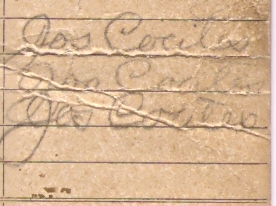 Joseph Coates - father of Eveline Coates Hoskins Signatures from Eveline's report card Maternal Great-grandfather