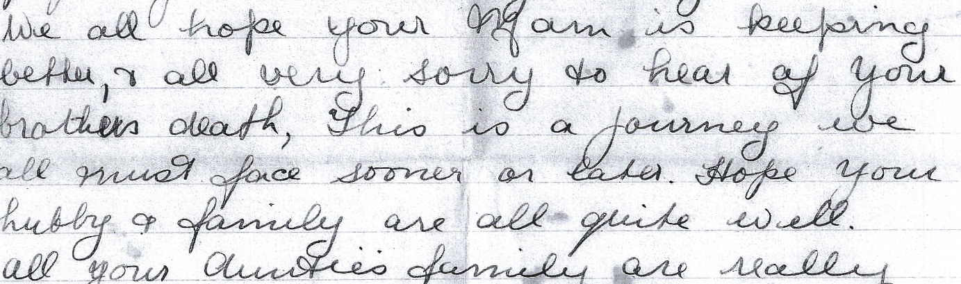 Elgey.George.Bella.Jennie.letter 1951.pg 2 crop