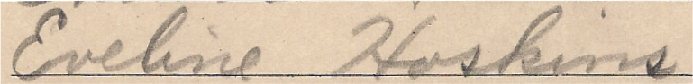 Coates, Eveline signature 1934