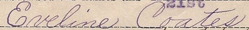 Coates, Eveline. signature Teacher Contract 1920 crop