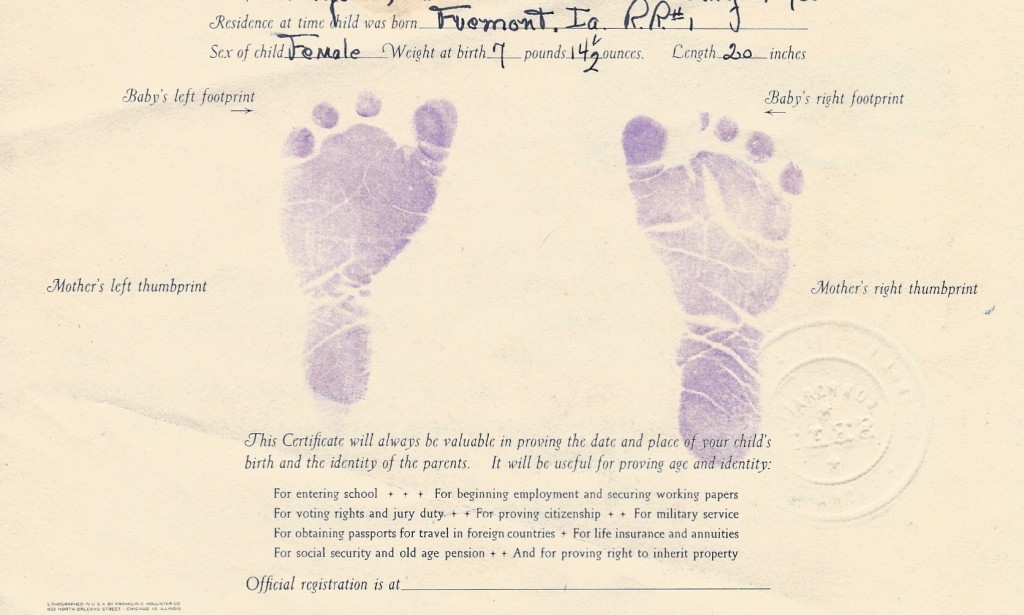 baby footprints